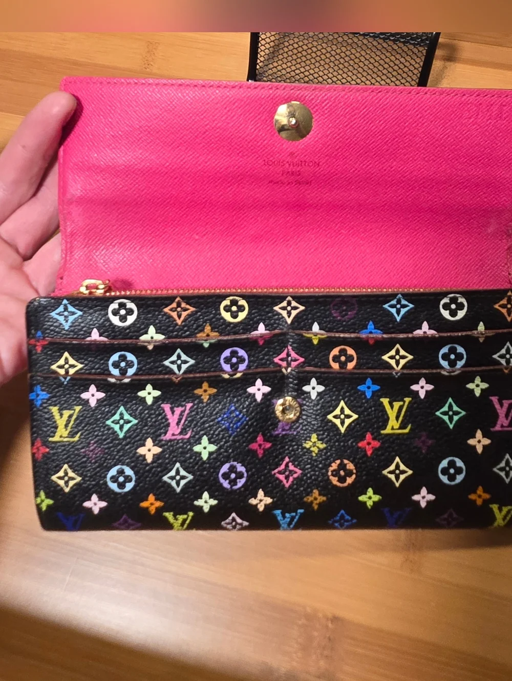 LOUIS VUITTON MULTICOLOR PORTEFEUILLE SARAH LONG WALLET - Picture 11 of 15